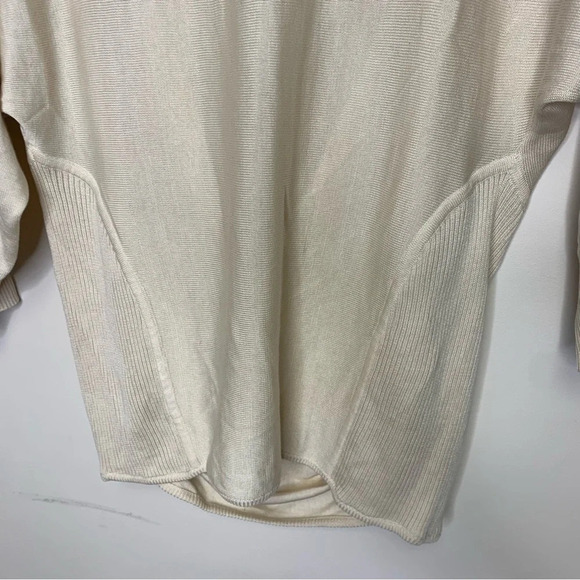 90s Diane Von Furstenberg Silk Blend Lightweight Knit Neutral Top Size Small - Picture 11 of 16